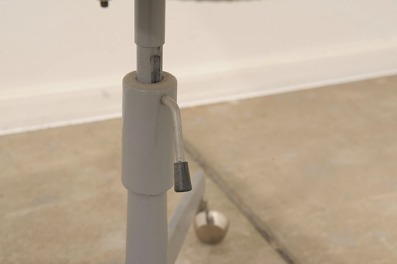 Plastic, fabric and iron swivel chair by Kovona, 1950s 19