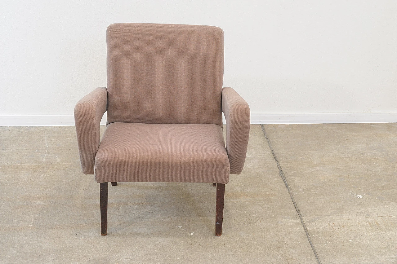 Pair of armchairs with beech legs by Jitona, 1970s 10