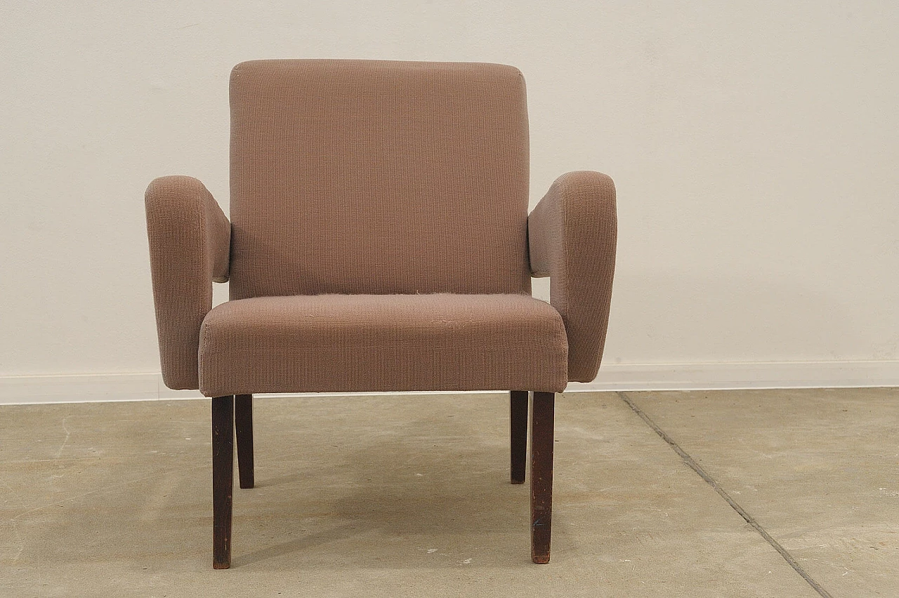 Pair of armchairs with beech legs by Jitona, 1970s 11