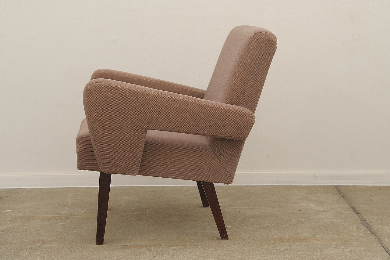 Pair of armchairs with beech legs by Jitona, 1970s 15