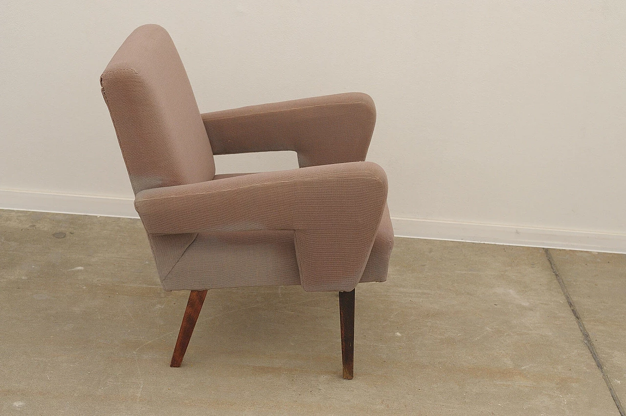 Pair of armchairs with beech legs by Jitona, 1970s 22