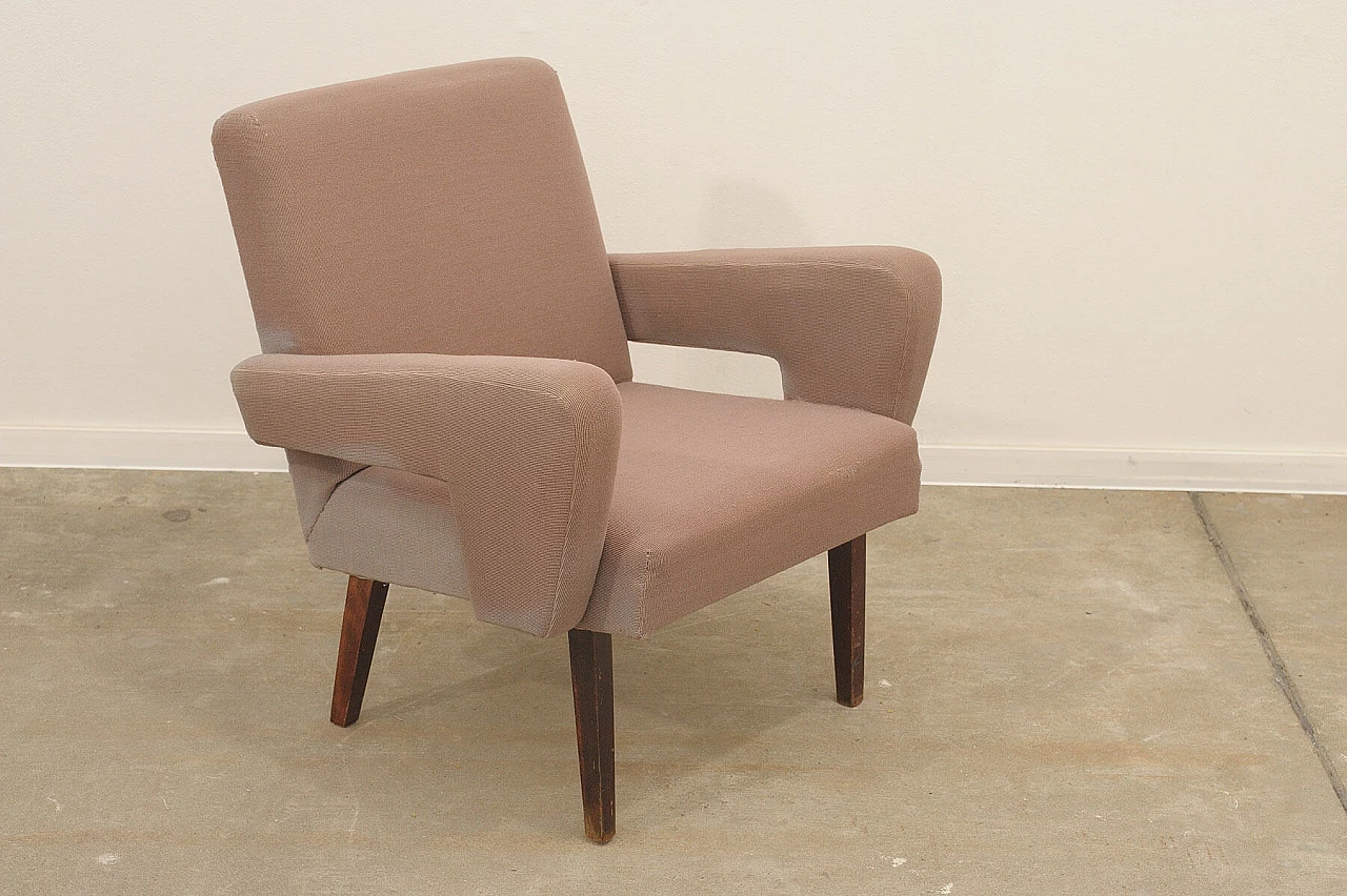 Pair of armchairs with beech legs by Jitona, 1970s 23