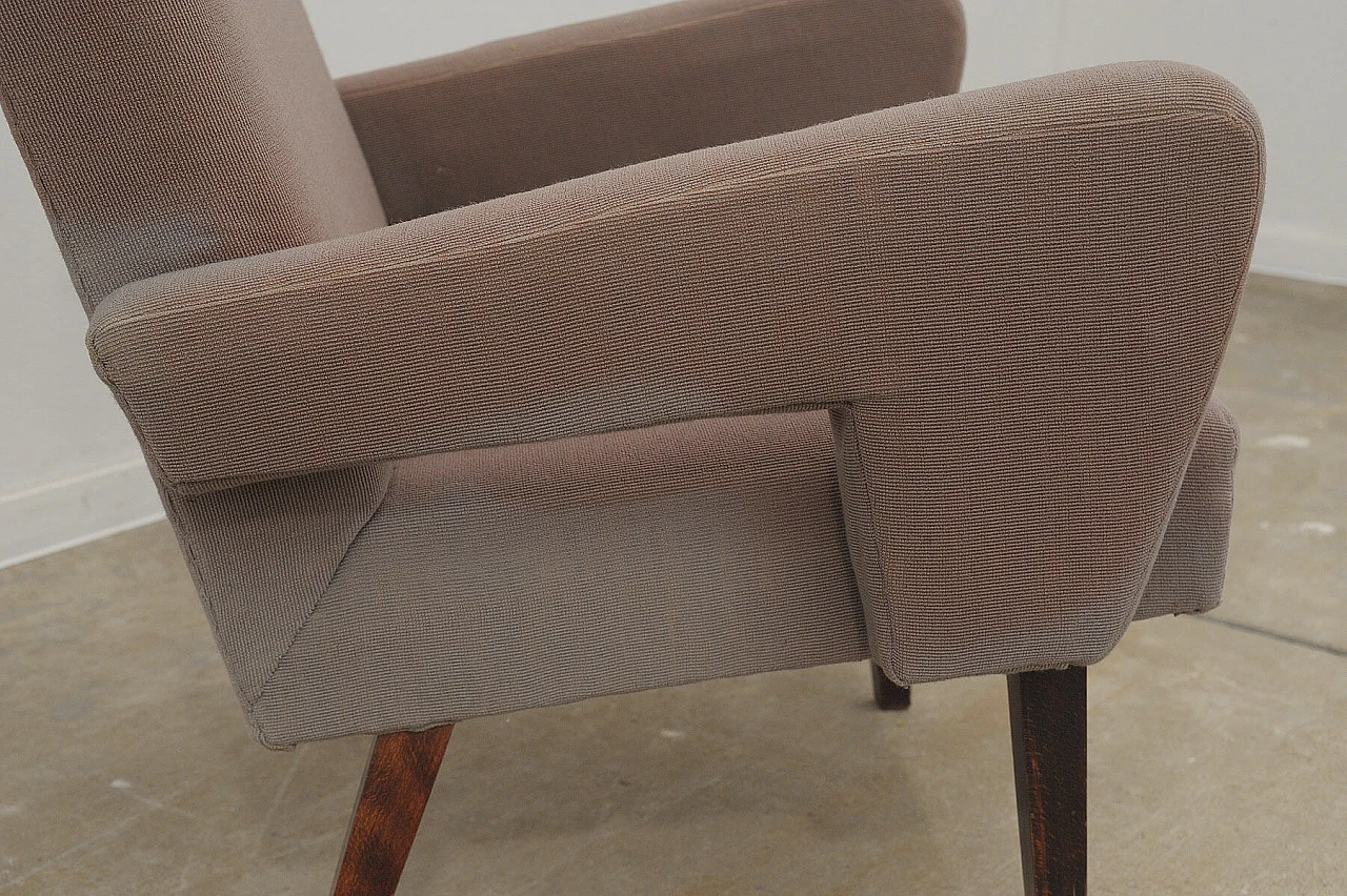 Pair of armchairs with beech legs by Jitona, 1970s 26