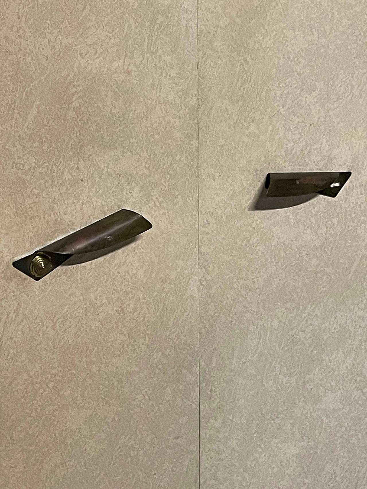 Guardaroba da ingresso in legno rivestito in skai, anni '50 4