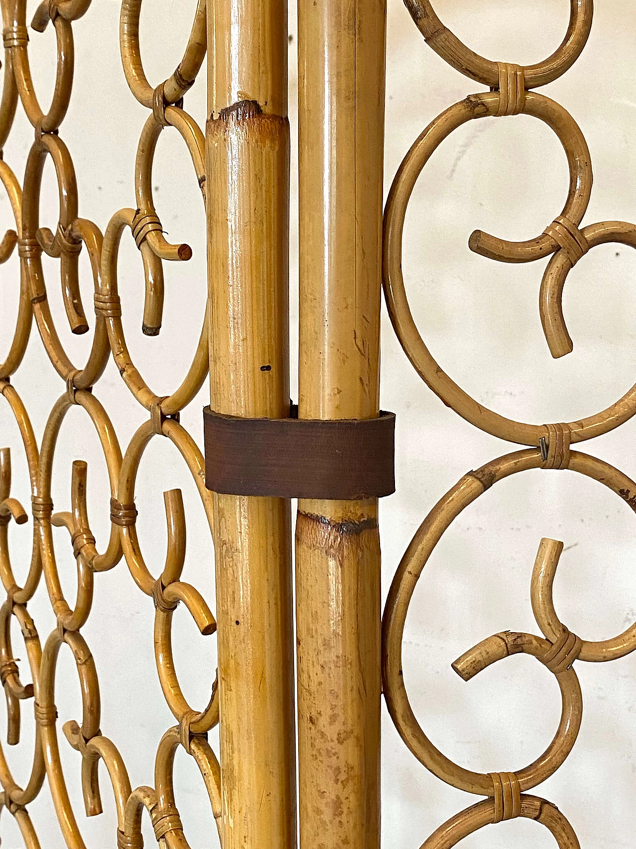 Four-leaf bamboo screen, 1970s 2