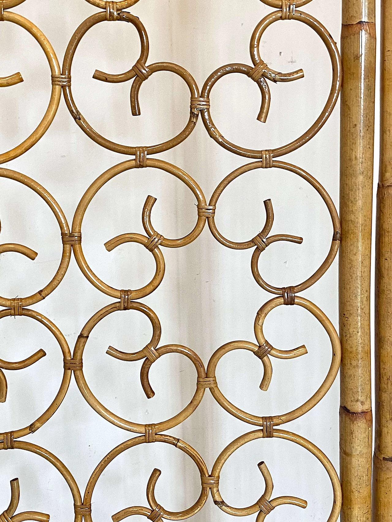 Four-leaf bamboo screen, 1970s 6