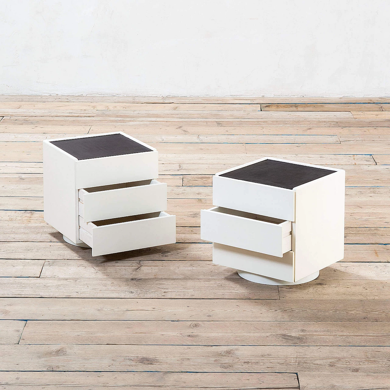 Pair of CD-38 bedside tables by Franco Albini for Poggi, 1960s 2