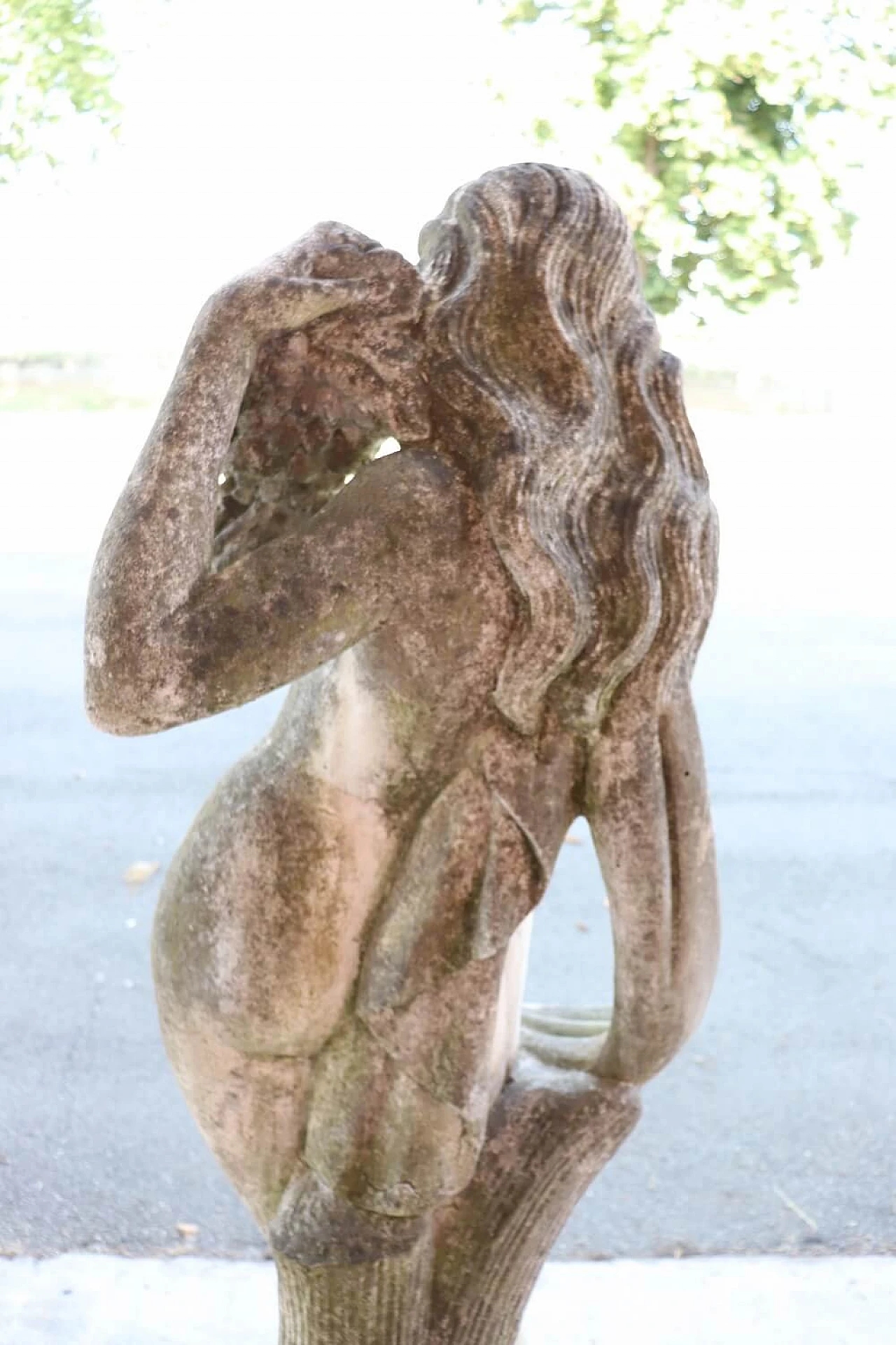 L'autunno, statua da giardino in pietra e polvere di marmo, anni '20 10