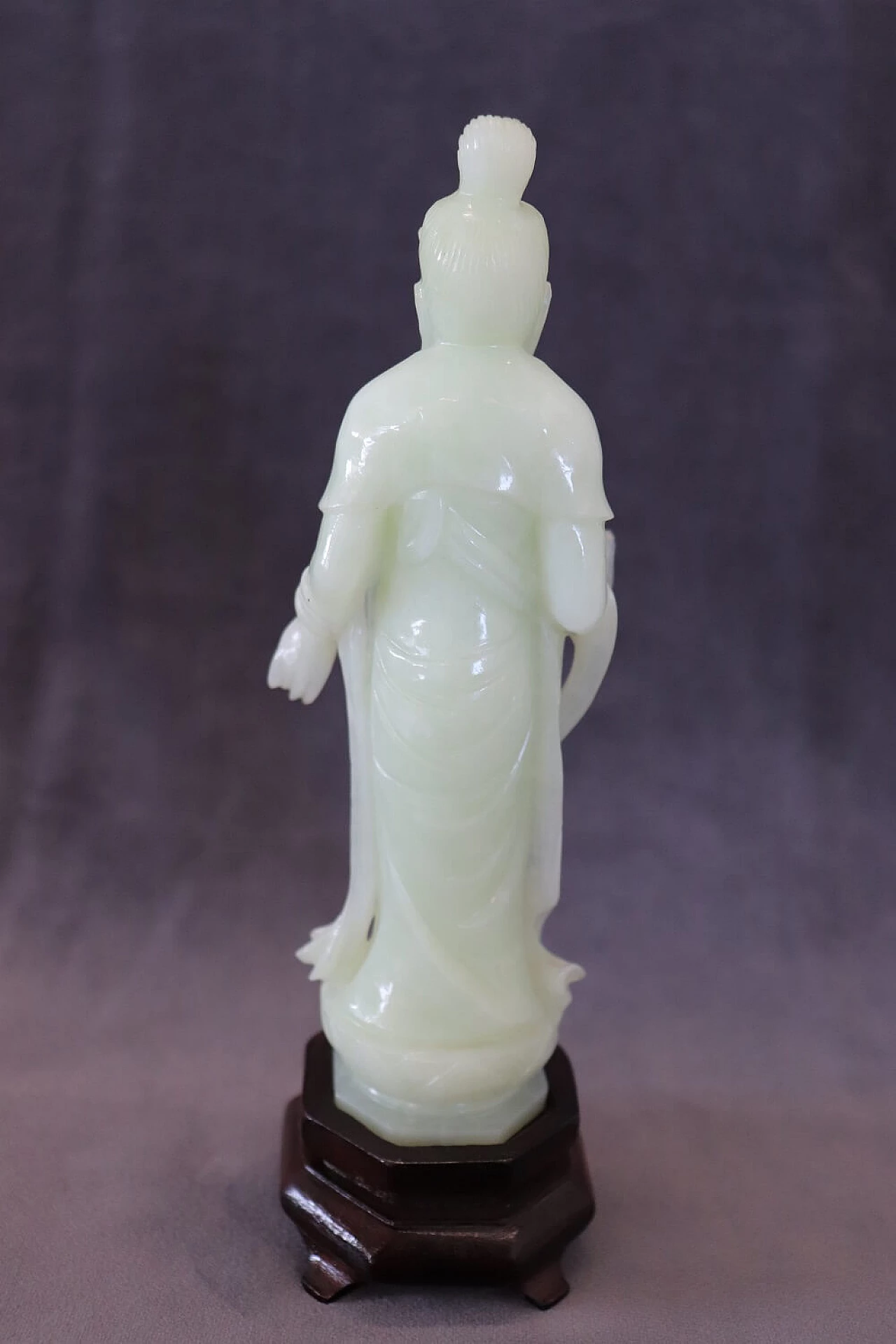Carved jade Buddha, 1950s 6