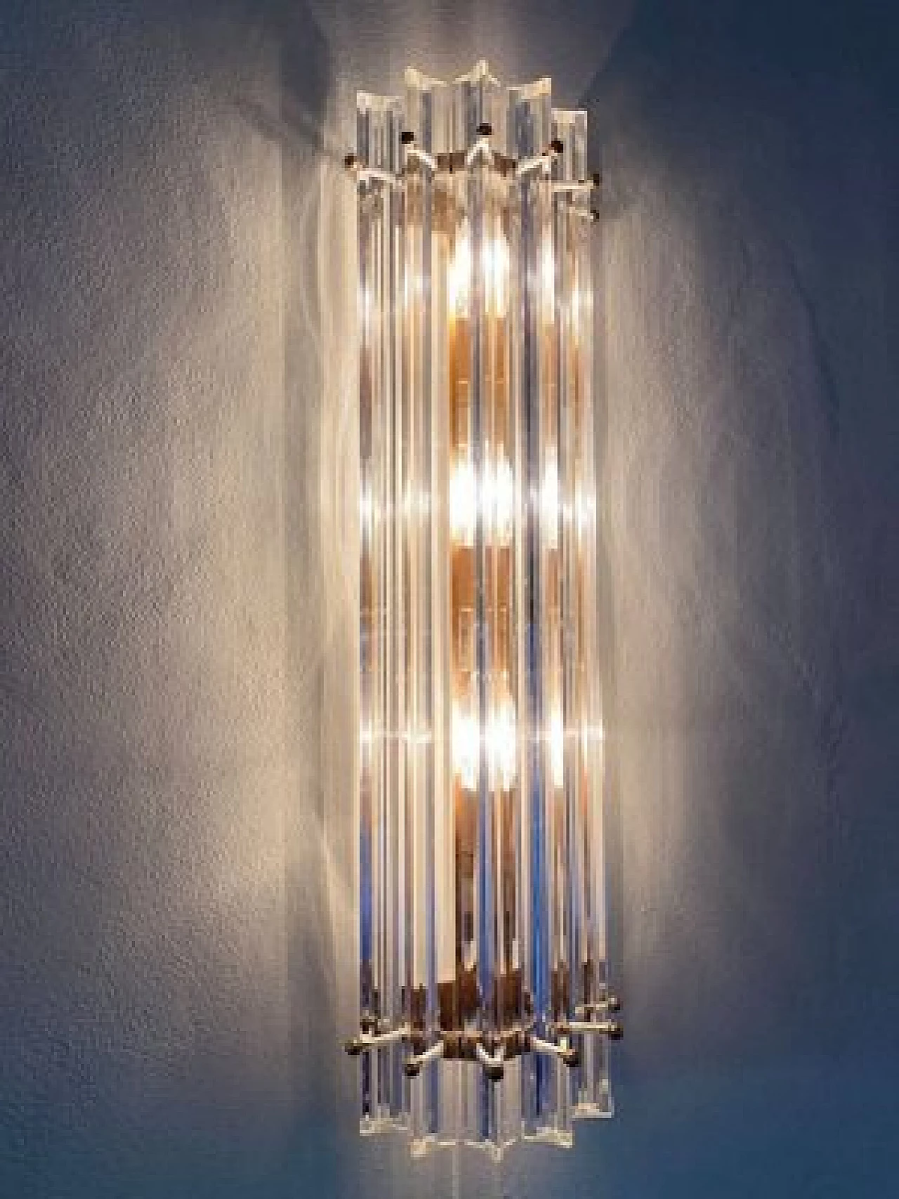 Pair of Murano glass reed sconces, 1970s 2