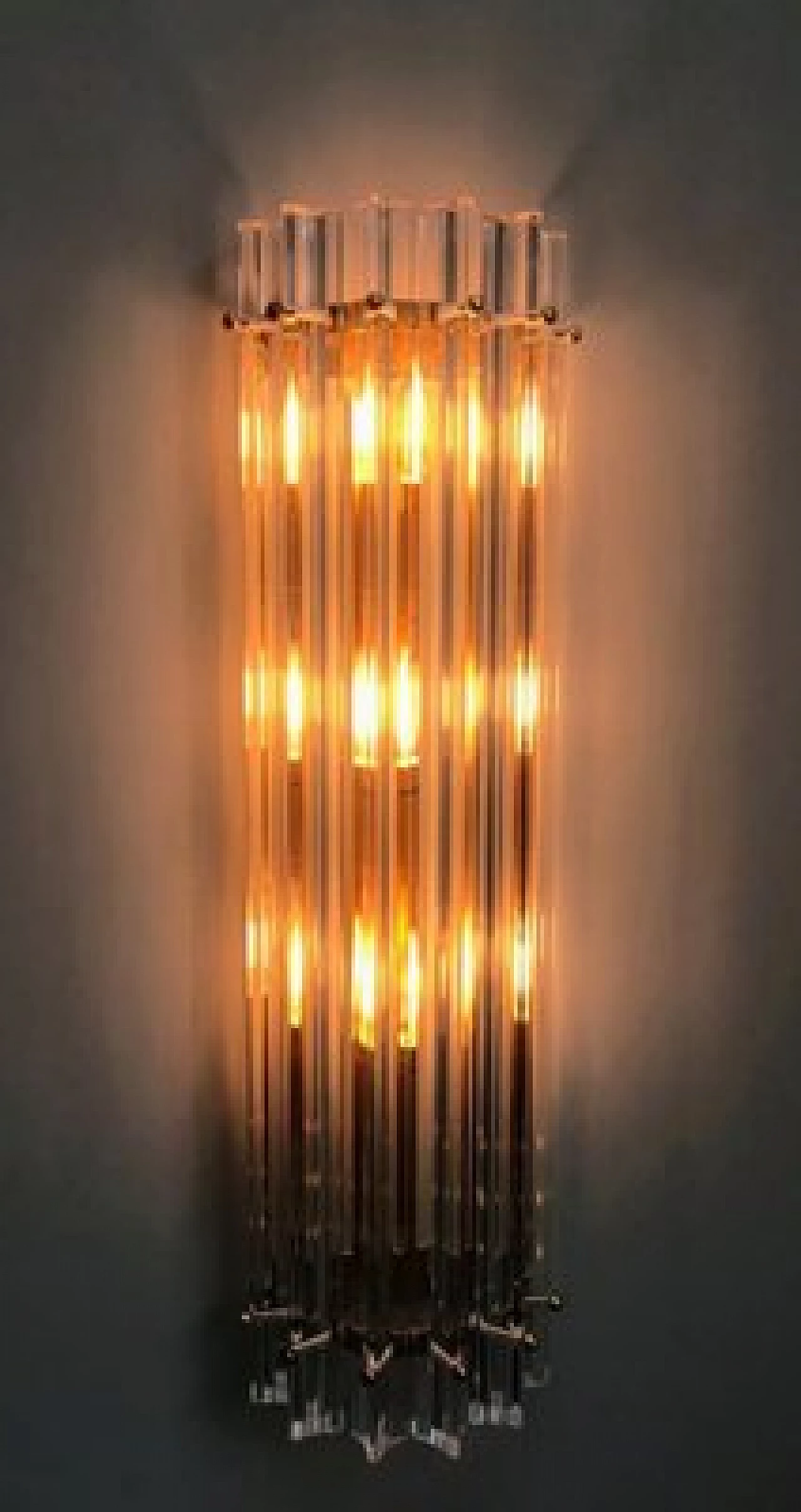 Pair of Murano glass reed sconces, 1970s 4