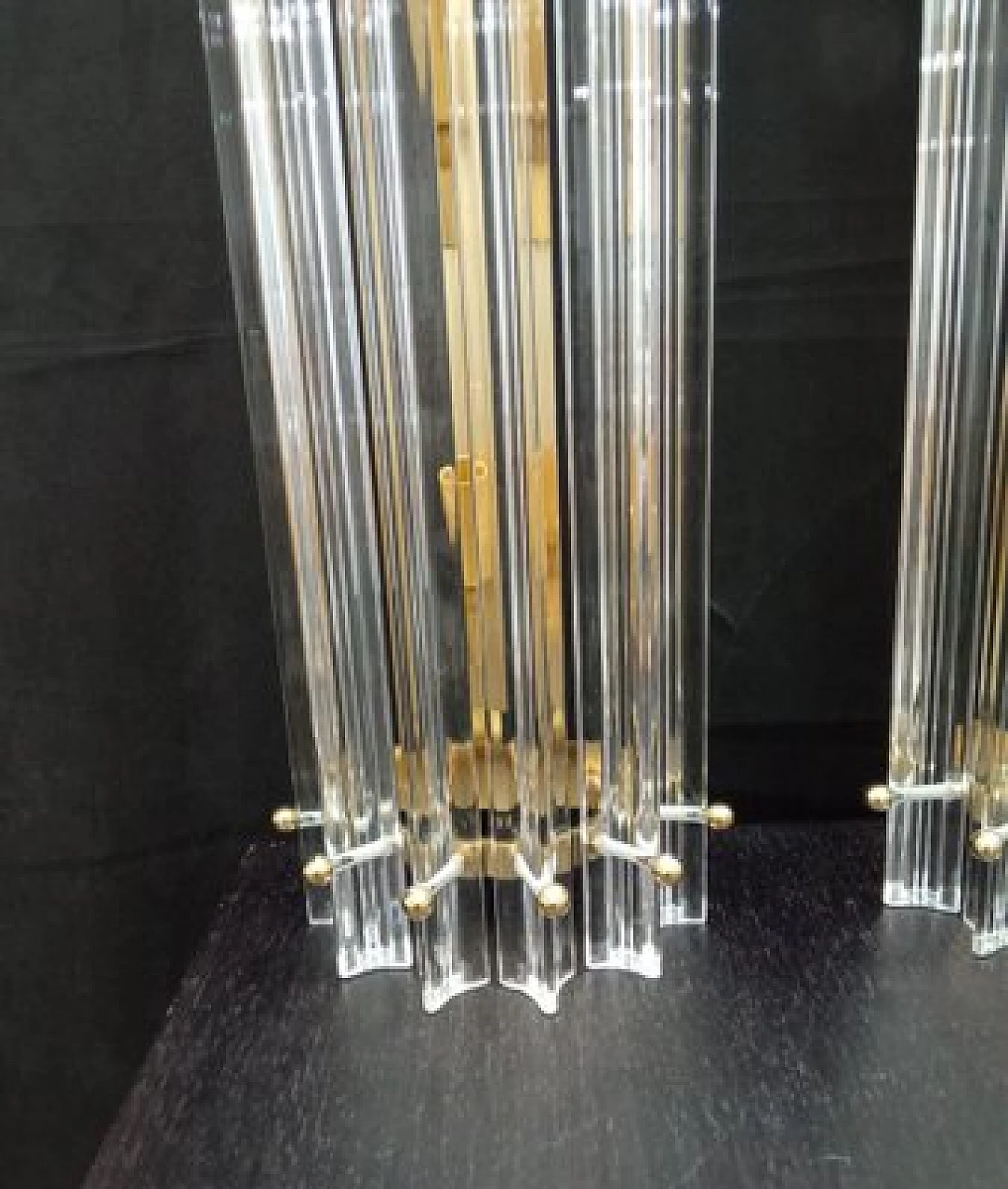 Pair of Murano glass reed sconces, 1970s 5