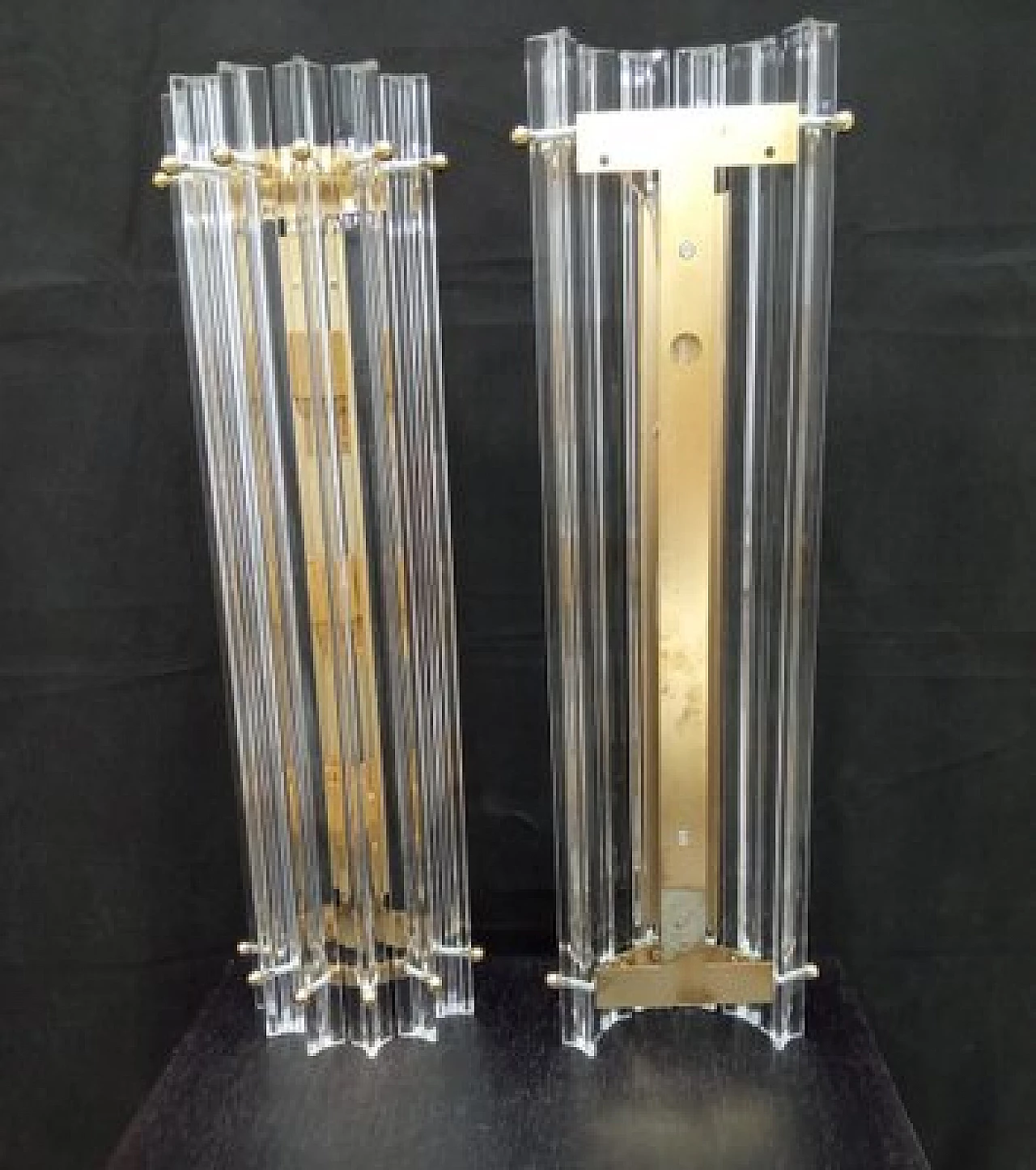 Pair of Murano glass reed sconces, 1970s 6