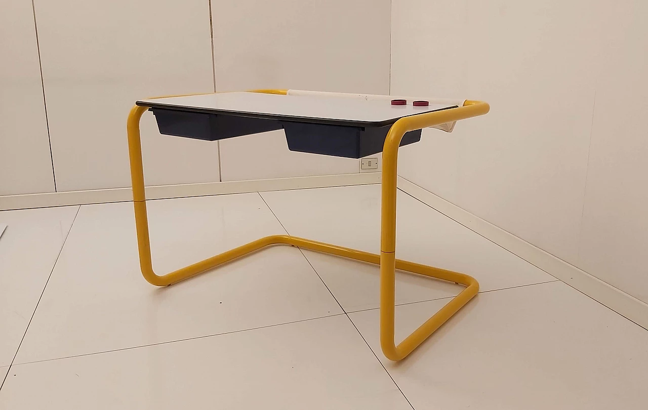 Twenty Tube desk and chair by Marc Berthier for Roche and Bobois, 1970s 2