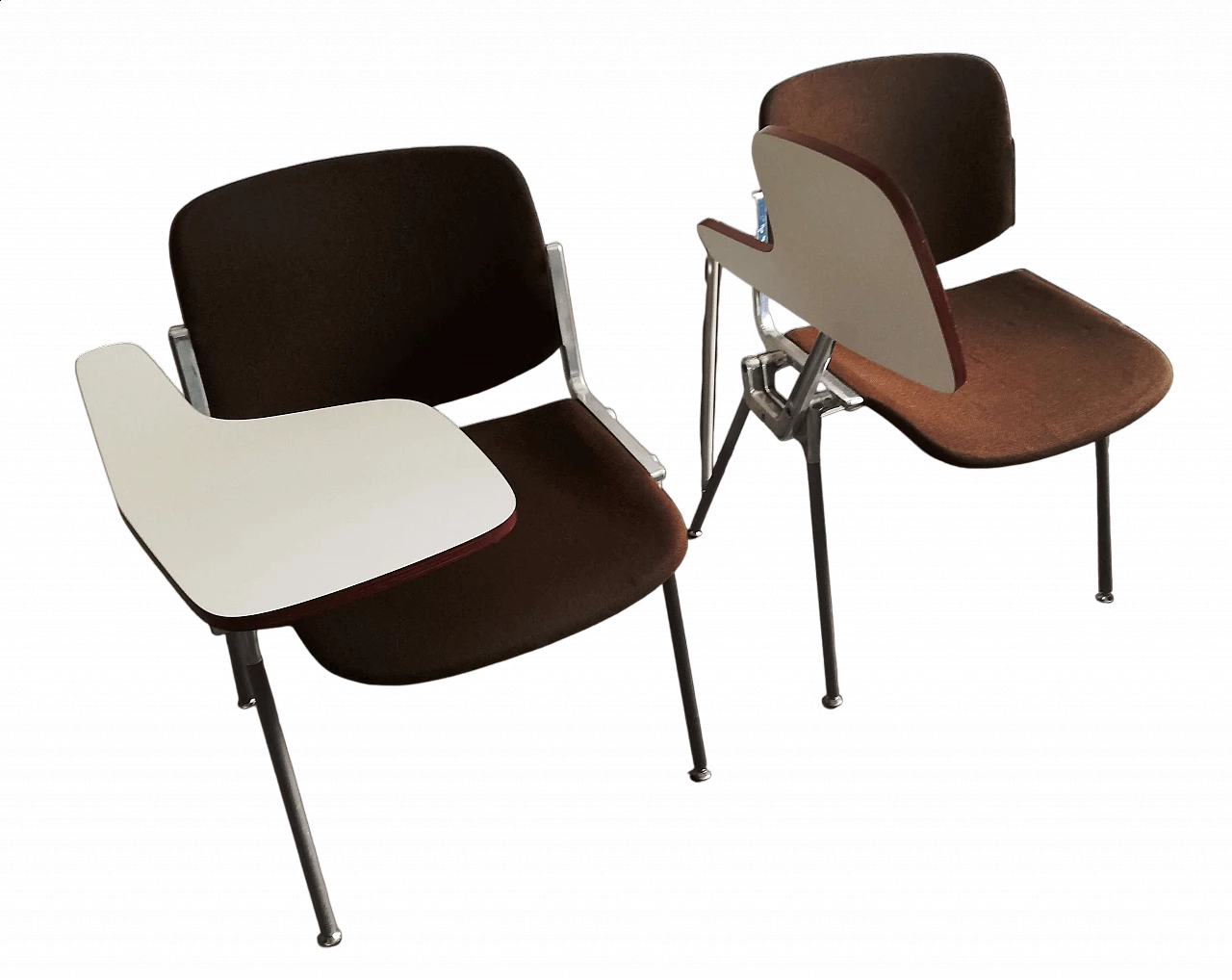 Pair of DSC 106 chairs by Giancarlo Piretti for Anonima Castelli, 1970s 15