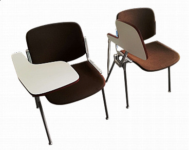 Pair of DSC 106 chairs by Giancarlo Piretti for Anonima Castelli, 1970s