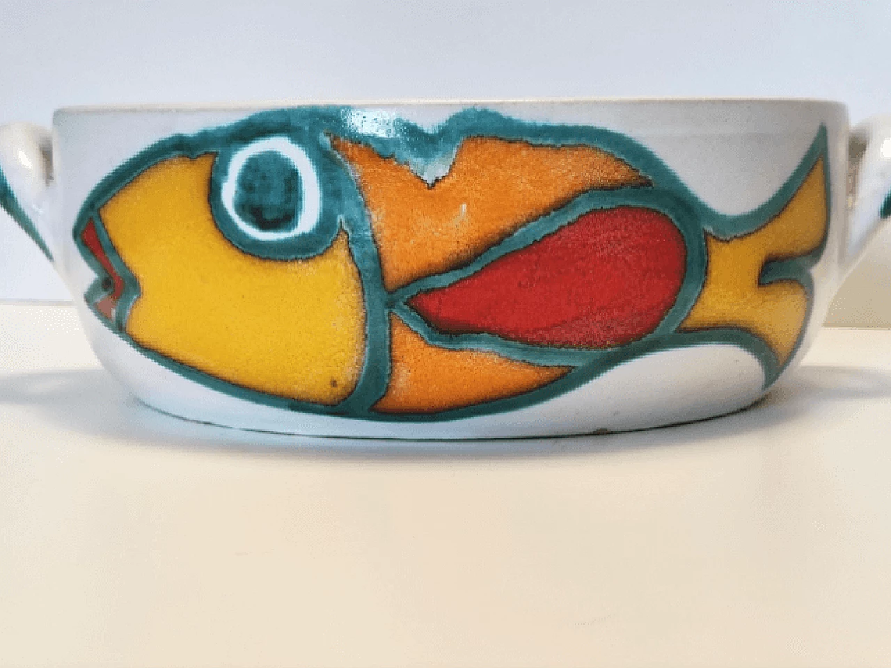 Glazed terracotta bowl by Giovanni De Simone, 1960s 3