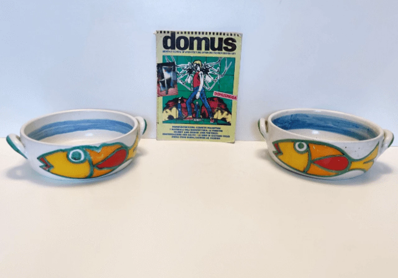 Glazed terracotta bowl by Giovanni De Simone, 1960s 4