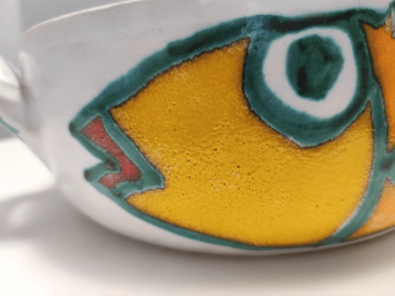 Glazed terracotta bowl by Giovanni De Simone, 1960s 11