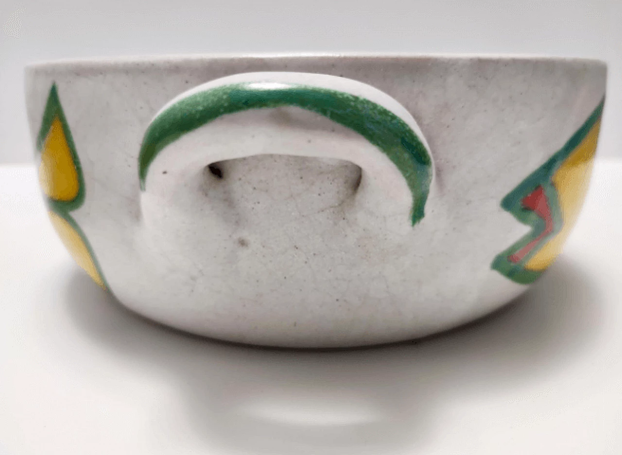 Glazed terracotta bowl by Giovanni De Simone, 1960s 13