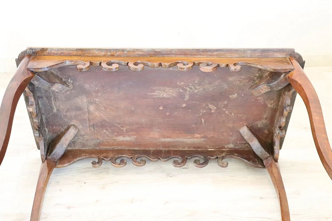 Louis XV walnut side table, 18th century 8