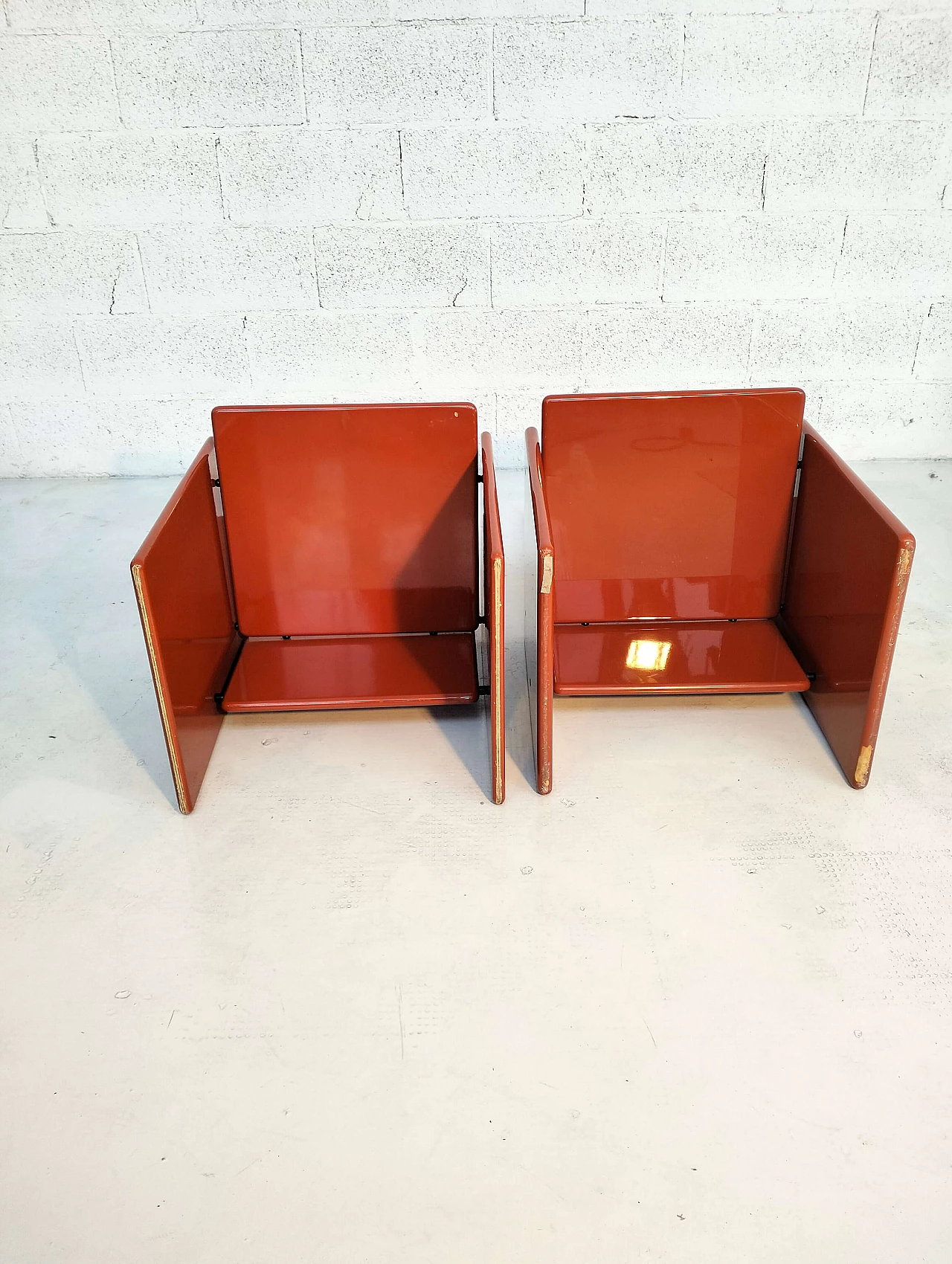Pair of Kazuki chairs by Kazuhide Takahama for Simon, 1970s 5