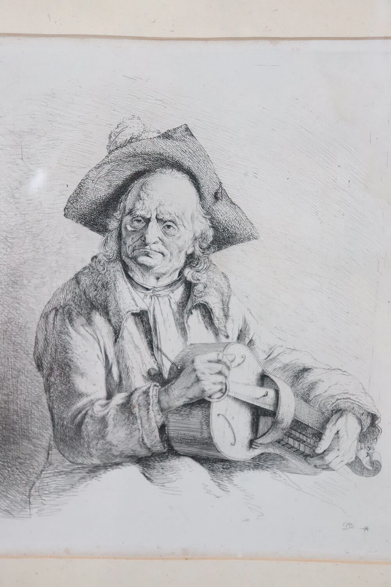 Jean-Jacques de Boissieu, ritratto maschile, incisione, '700 2