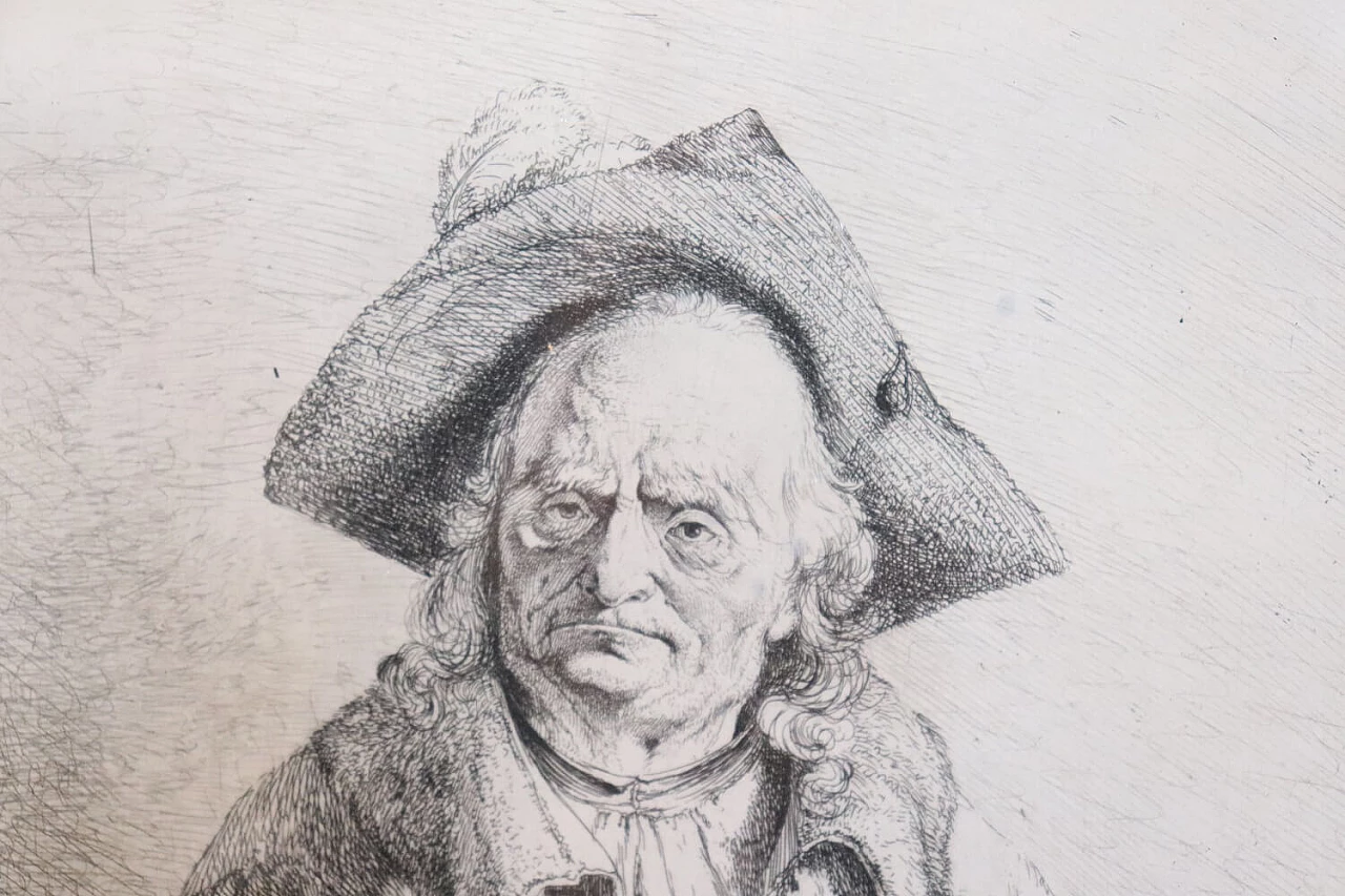 Jean-Jacques de Boissieu, male portrait, engraving, 18th century 4