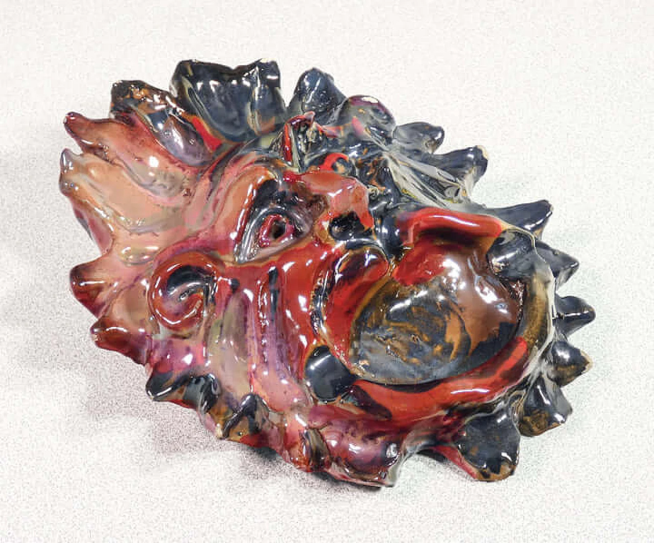 Maschera posacenere in ceramica di Torido Mazzotti per M.G.A. 1