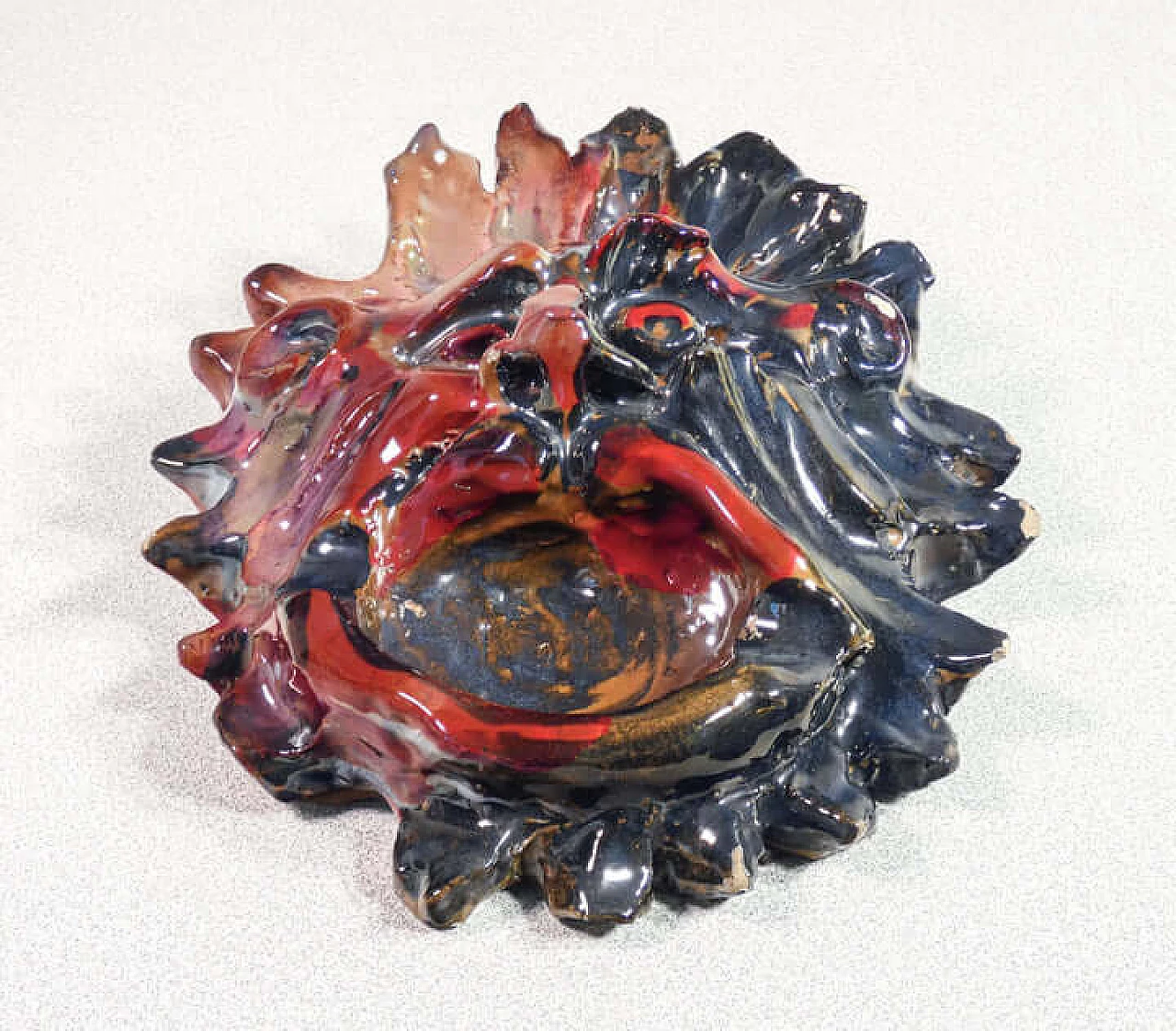 Maschera posacenere in ceramica di Torido Mazzotti per M.G.A. 3