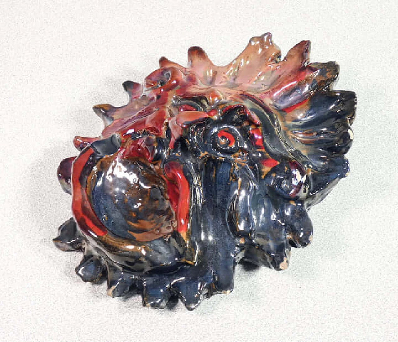 Maschera posacenere in ceramica di Torido Mazzotti per M.G.A. 4