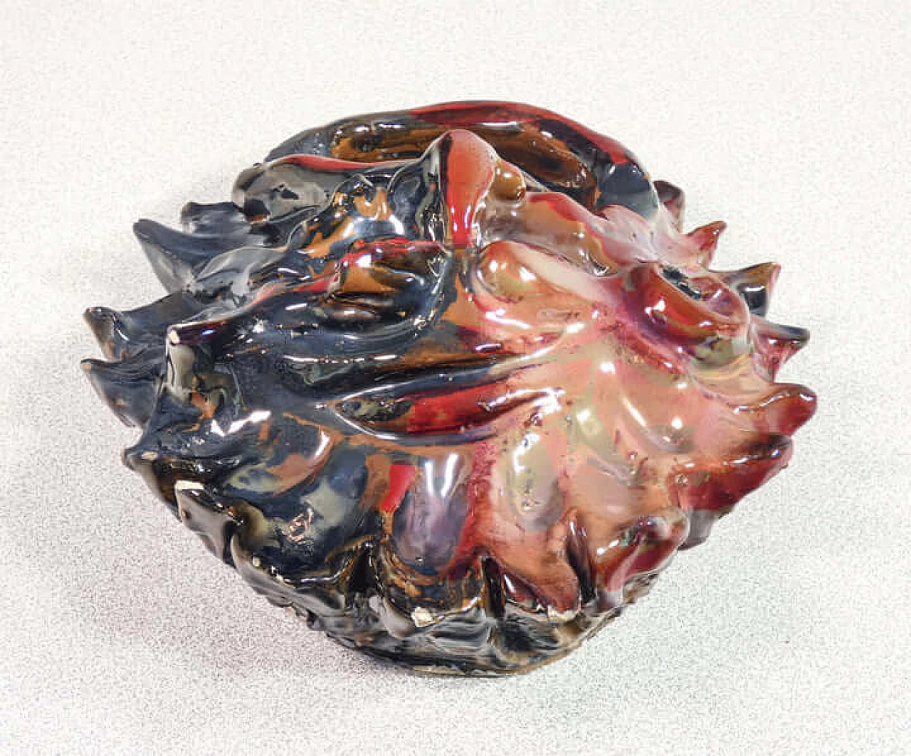 Maschera posacenere in ceramica di Torido Mazzotti per M.G.A. 6