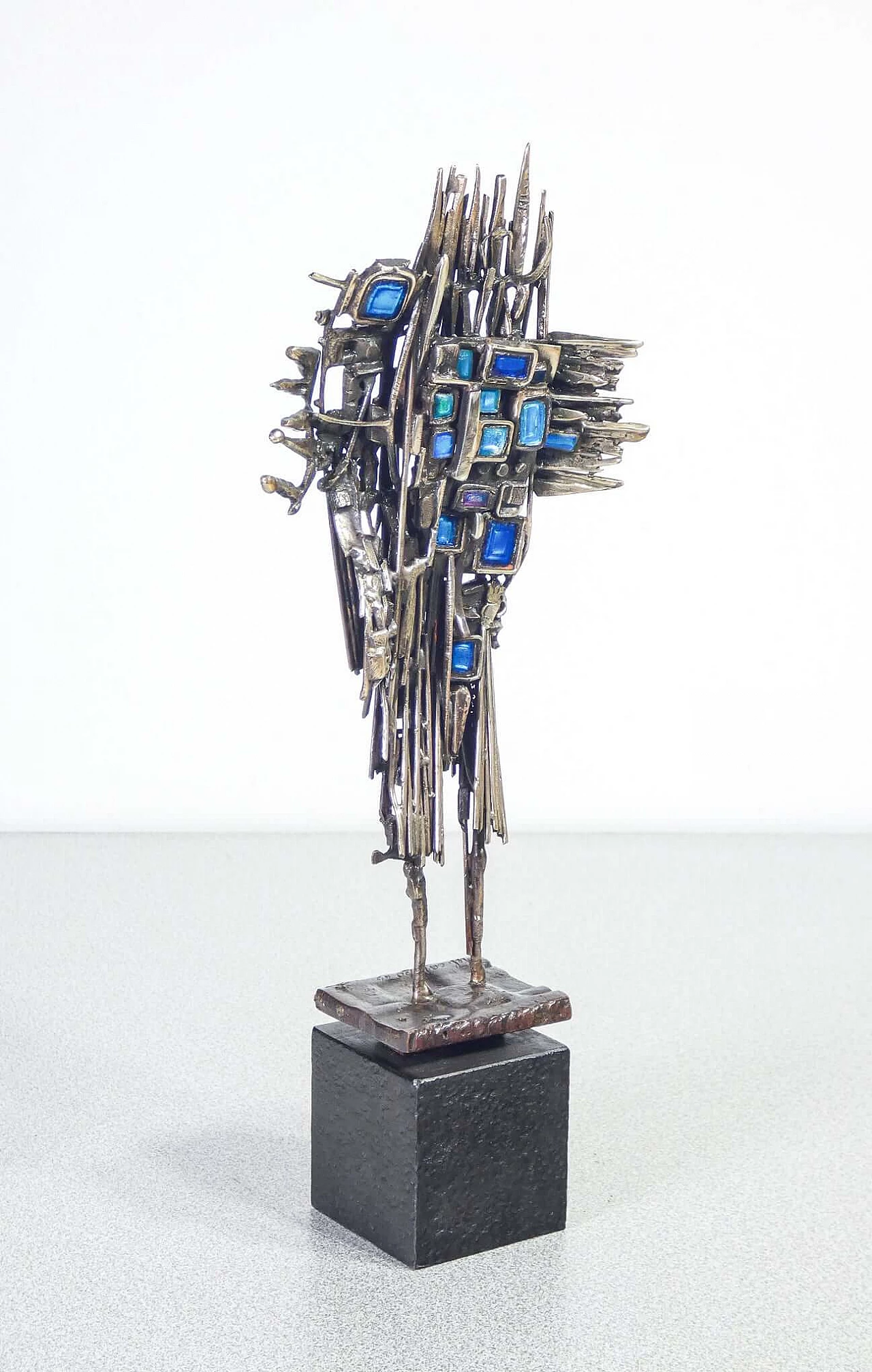 Metal and enamel sculpture by Del Campo, 1965 1