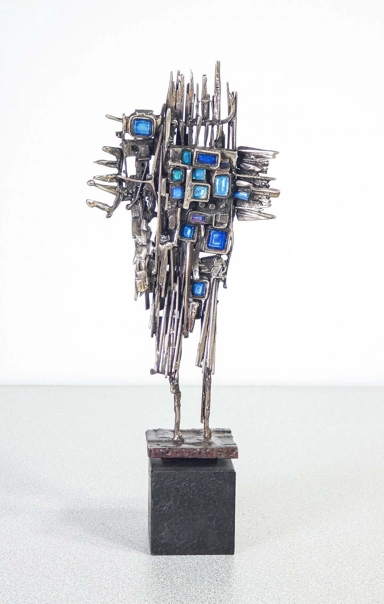 Metal and enamel sculpture by Del Campo, 1965 2