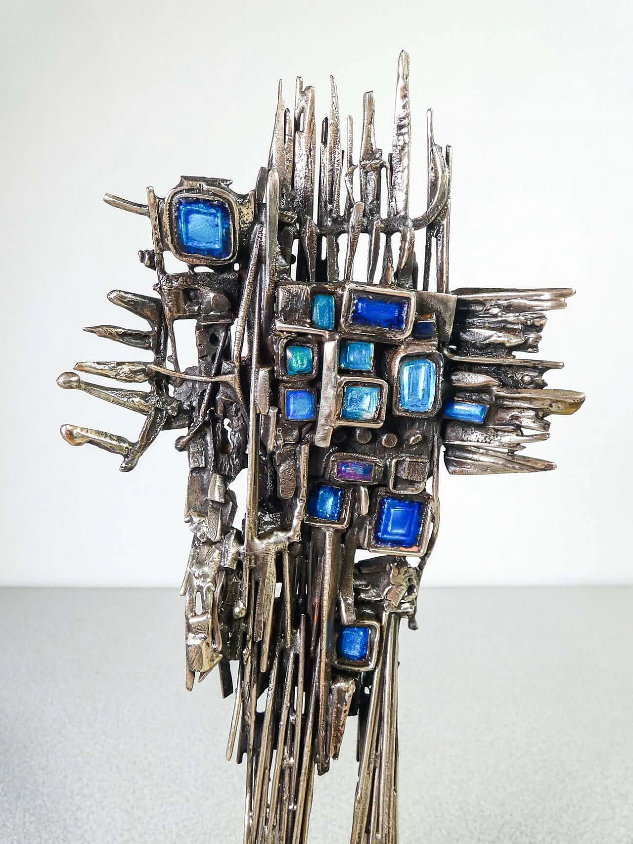 Metal and enamel sculpture by Del Campo, 1965 3