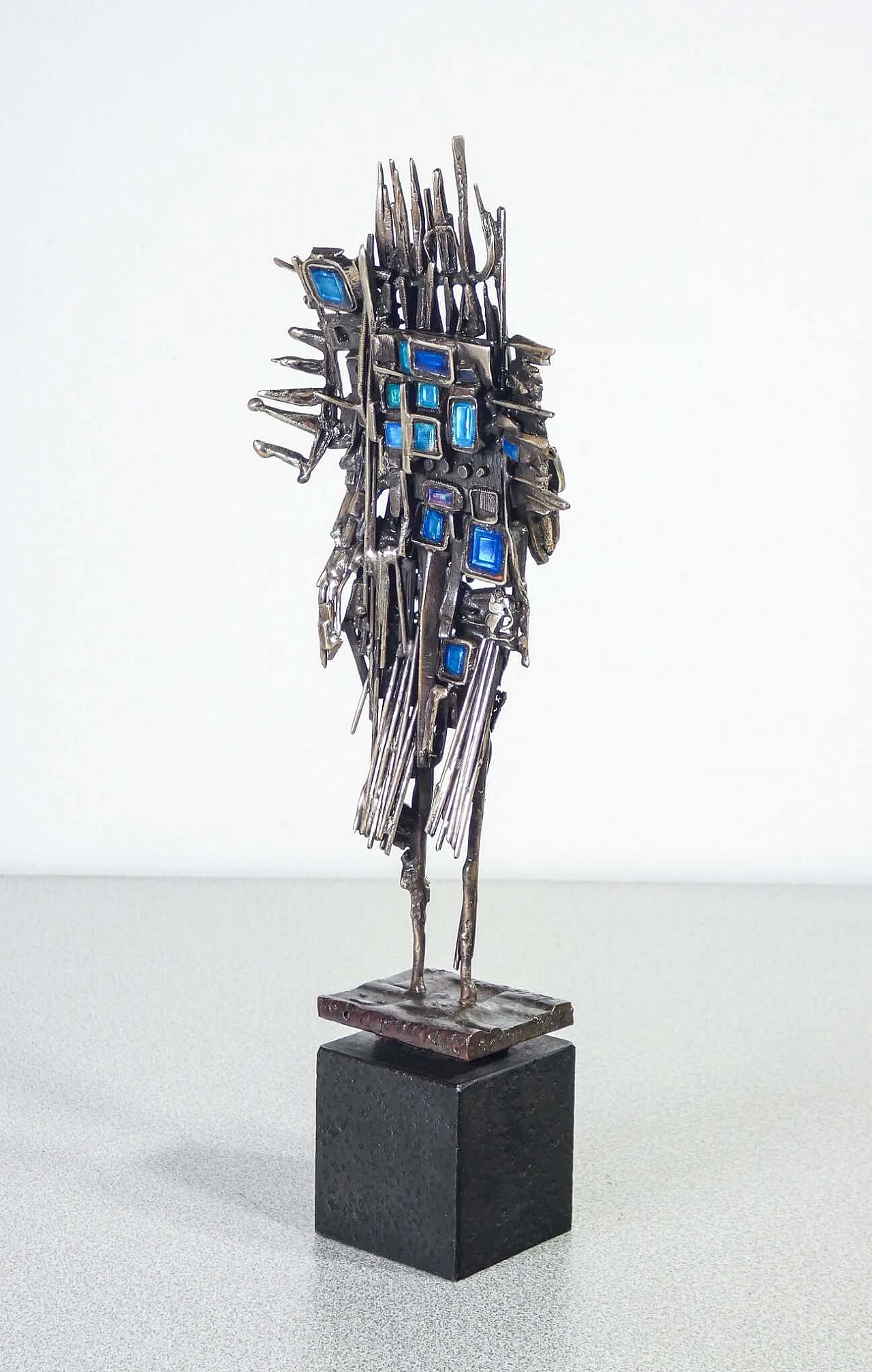 Metal and enamel sculpture by Del Campo, 1965 4