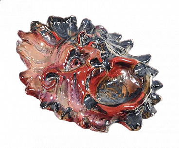 Maschera posacenere in ceramica di Torido Mazzotti per M.G.A.
