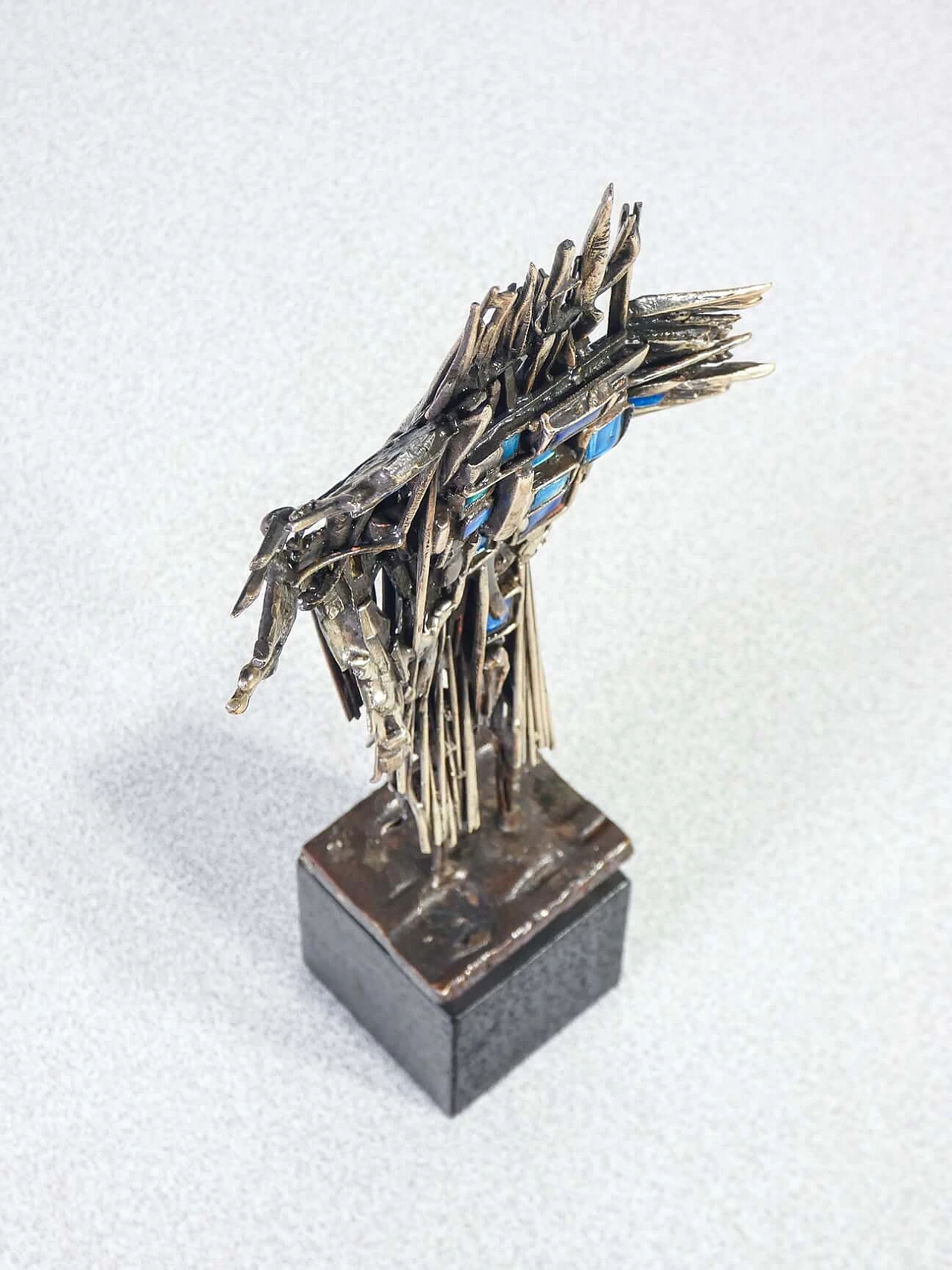 Metal and enamel sculpture by Del Campo, 1965 8