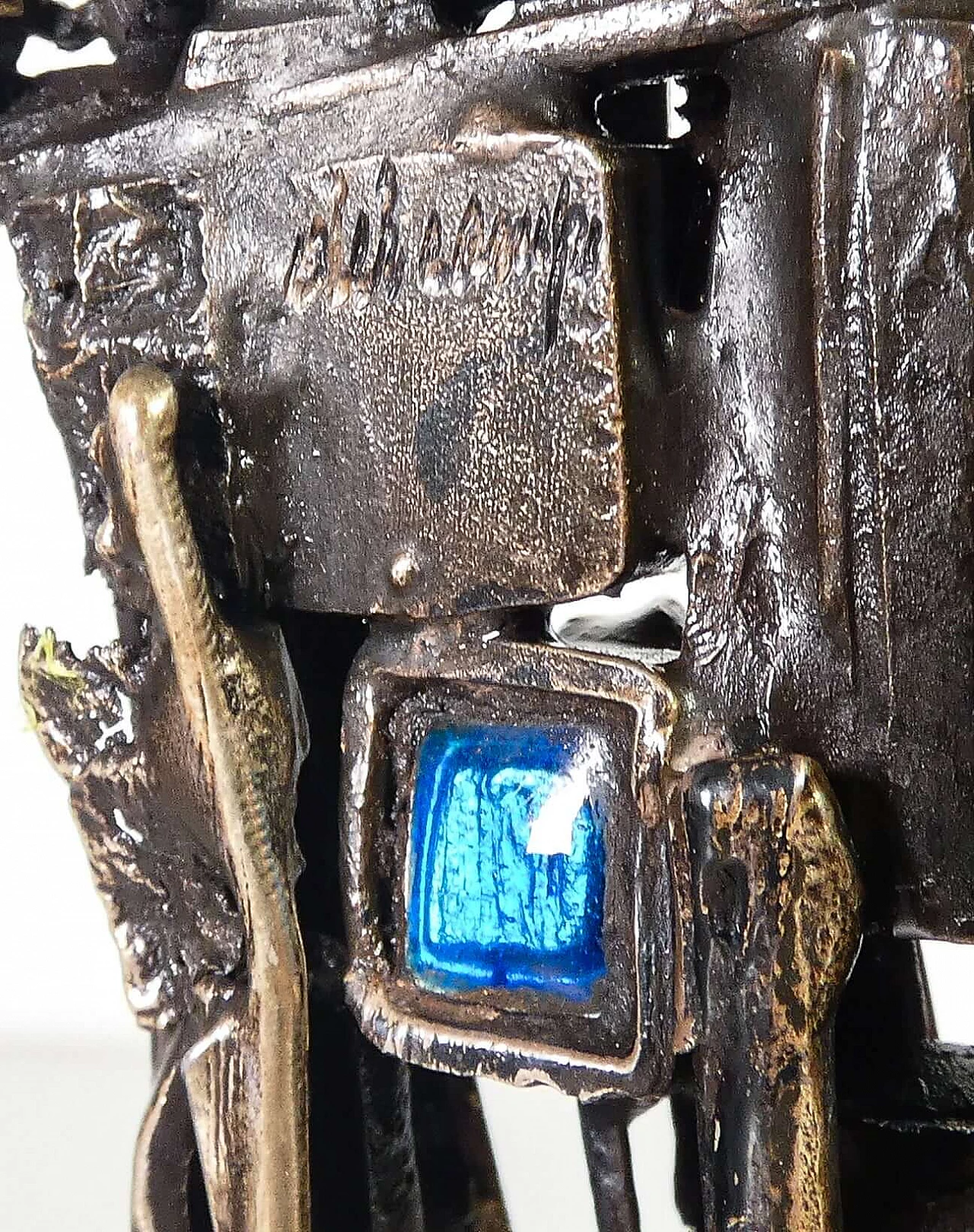 Metal and enamel sculpture by Del Campo, 1965 10