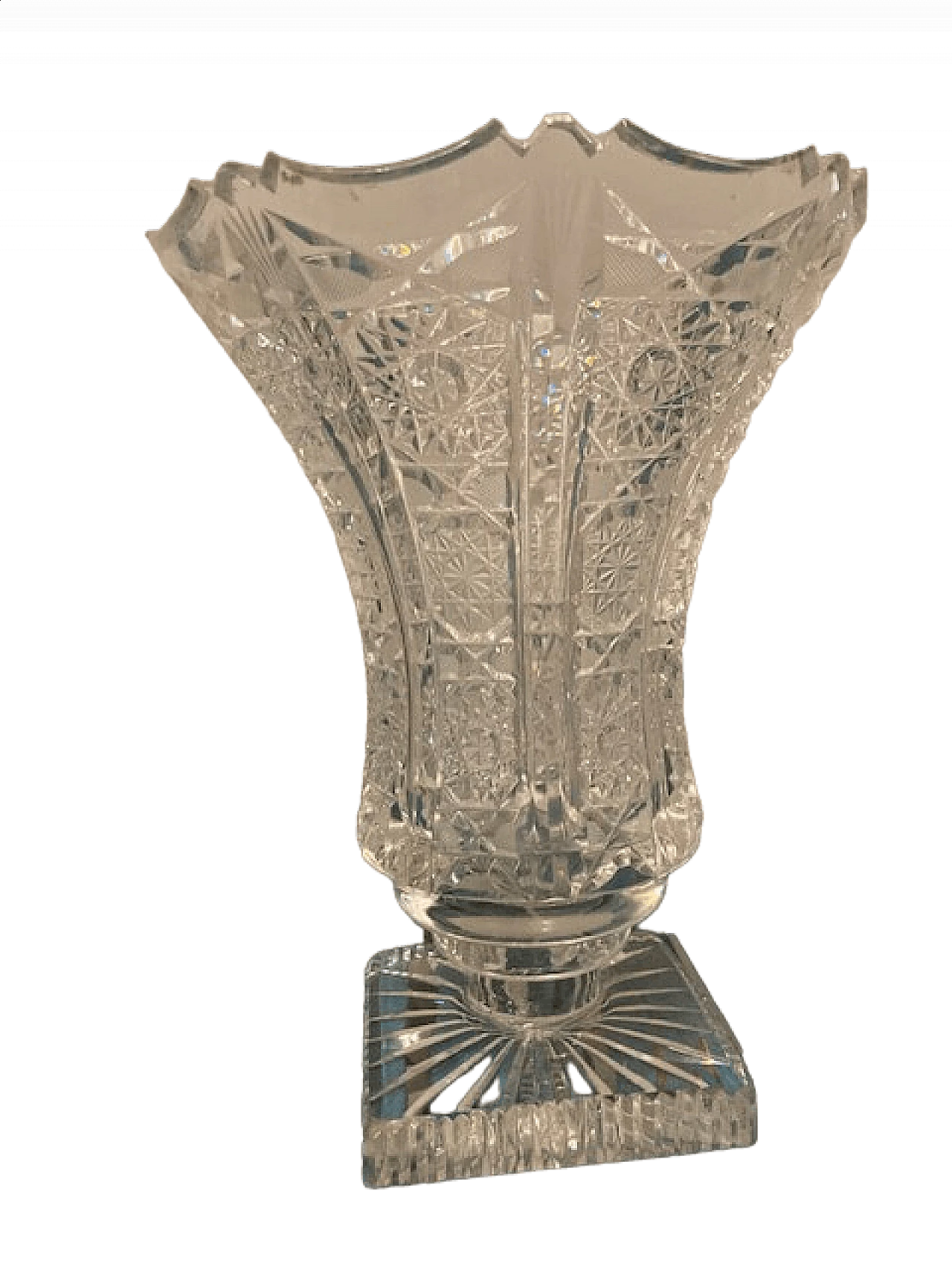 Vaso in cristallo di Boemia, anni '50 9