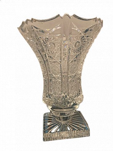 Bohemia crystal vase, 1950s