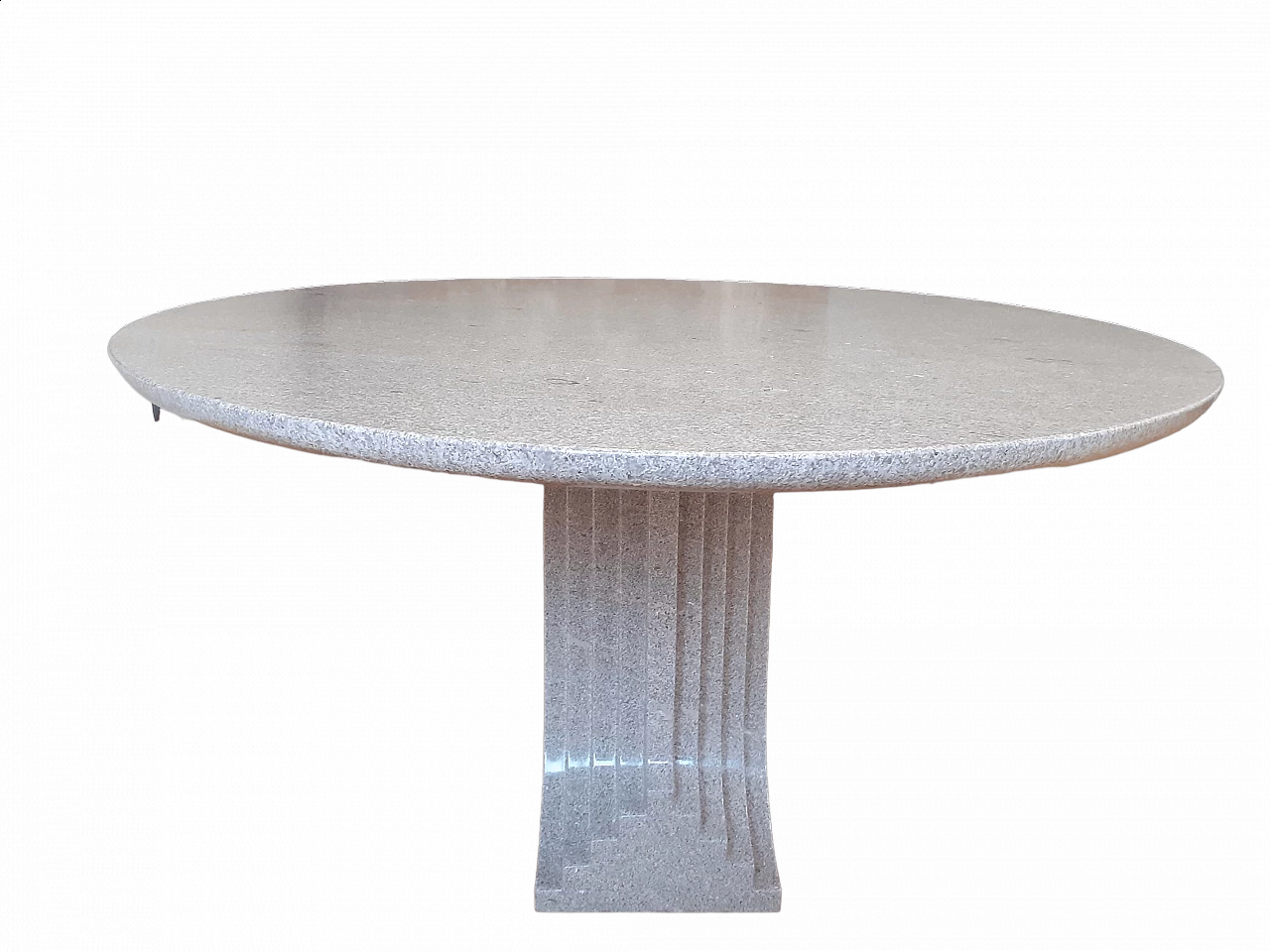 Samo oval granite table by Carlo Scarpa for Simon Gavina, 1970s 7