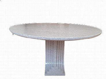 Tavolo ovale in granito Samo di Carlo Scarpa per Simon Gavina, anni '70