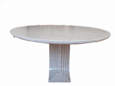 Samo oval granite table by Carlo Scarpa for Simon Gavina, 1970s