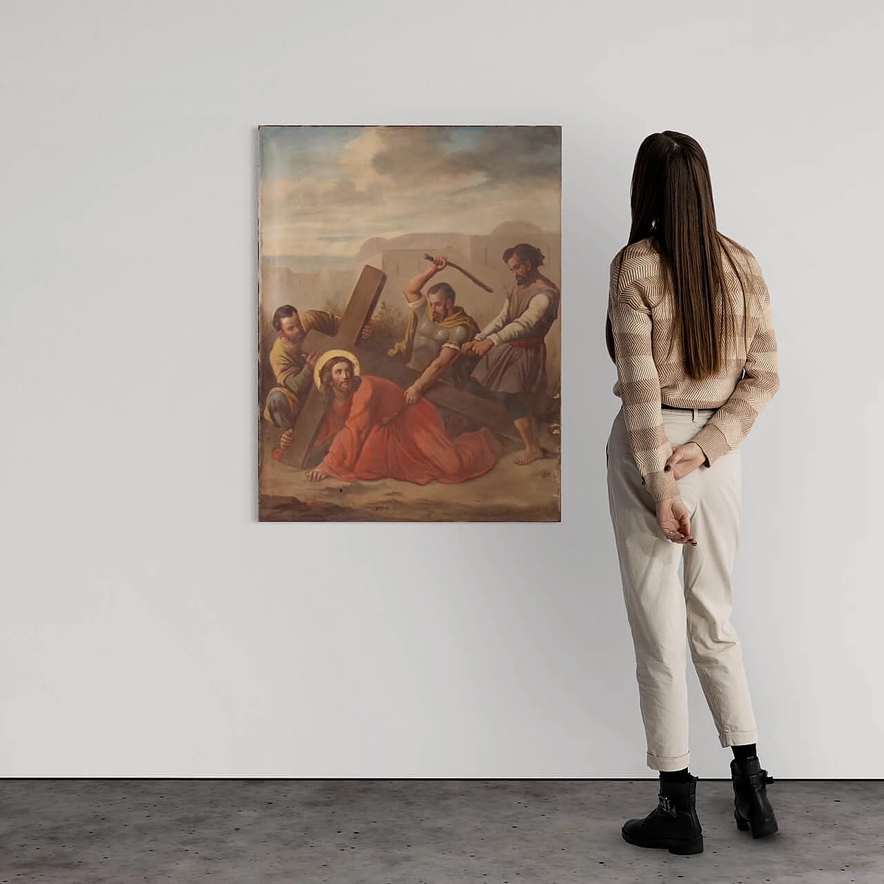 Via Crucis, oil on canvas, late 19th century 2