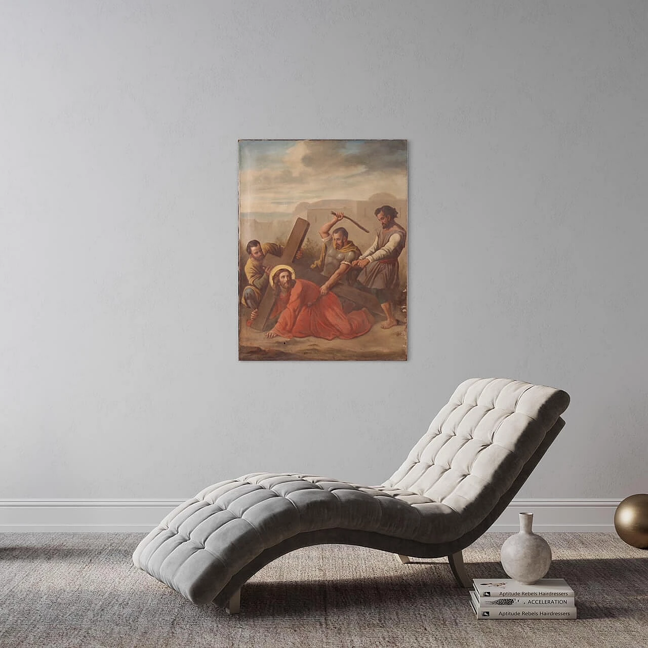 Via Crucis, oil on canvas, late 19th century 5