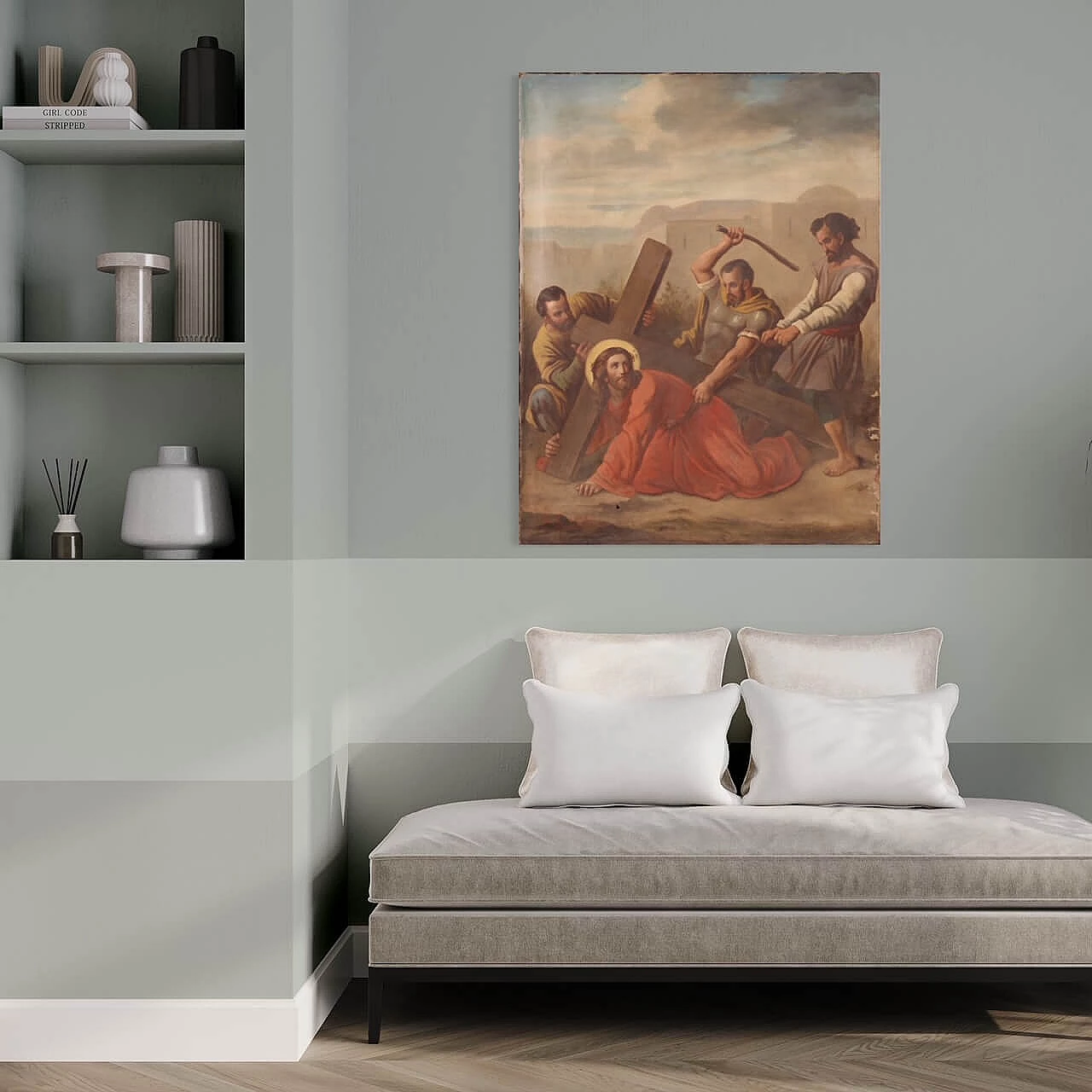 Via Crucis, oil on canvas, late 19th century 7