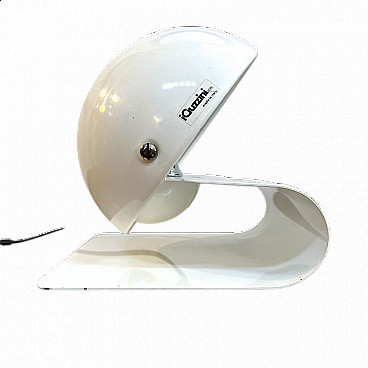 Bugia table lamp in curved metal by iGuzzini, 1970s
