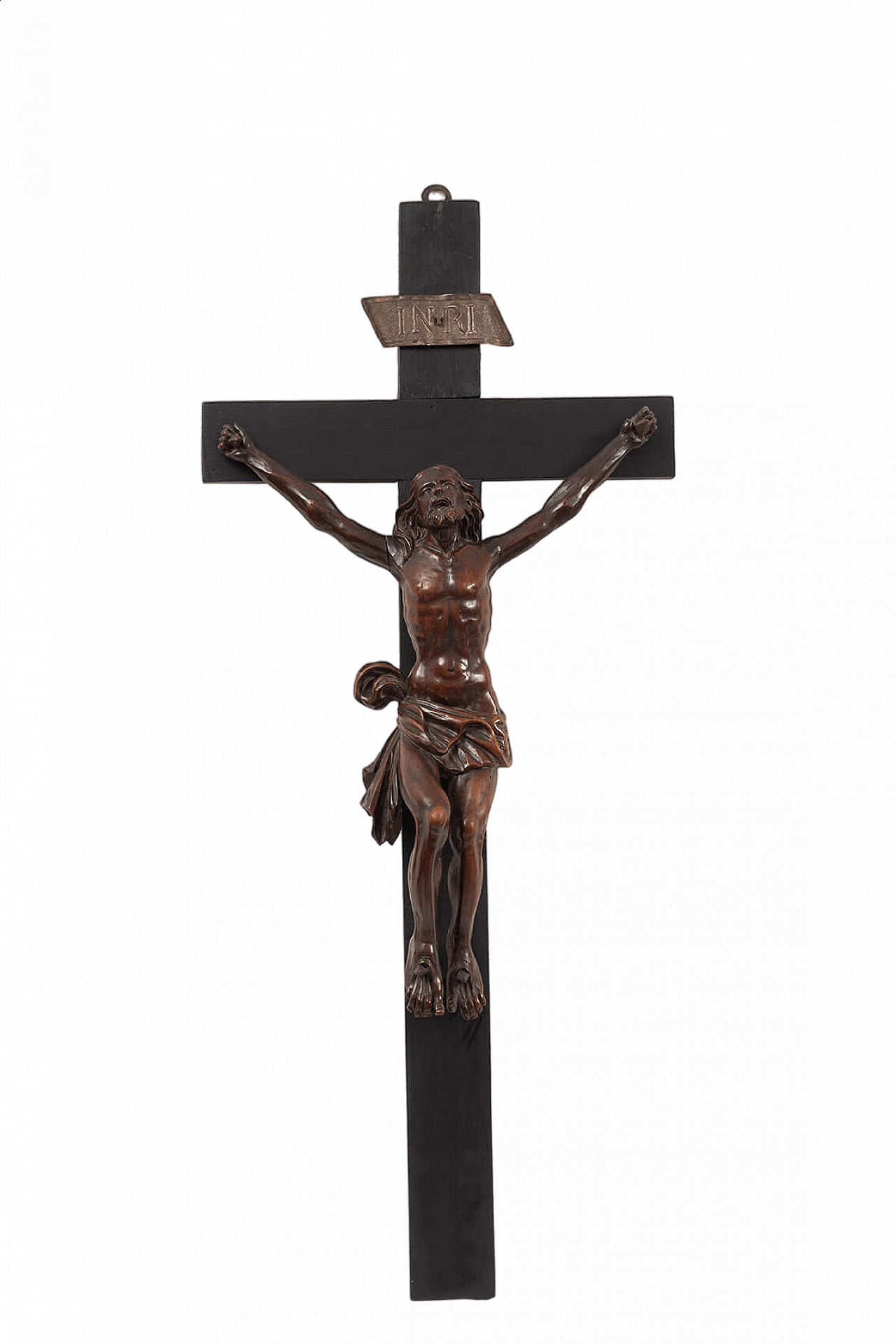 Neapolitan carved lime wood crucifix, first half of the 18th century 6