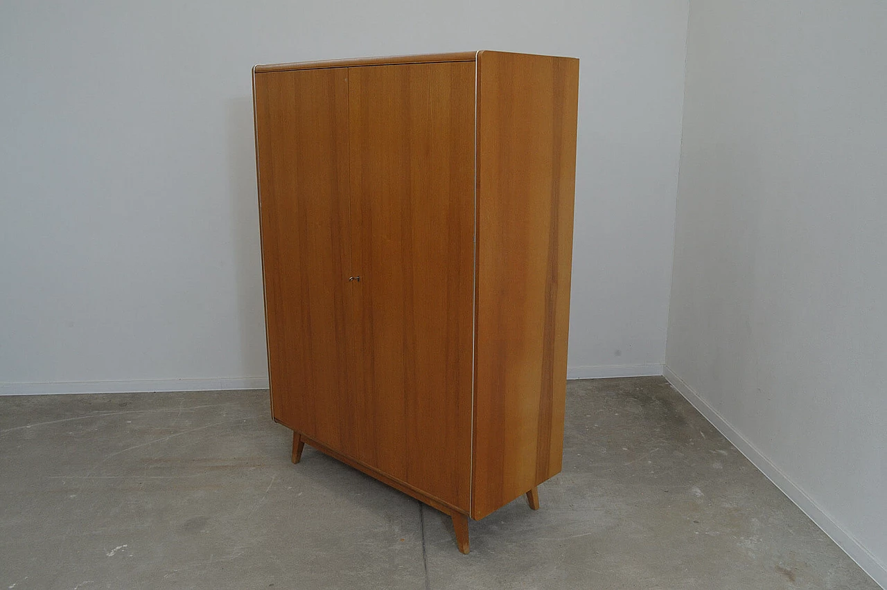 Beech and plywood wardrobe by Bohumil Landsman for Jitona, 1970s 10